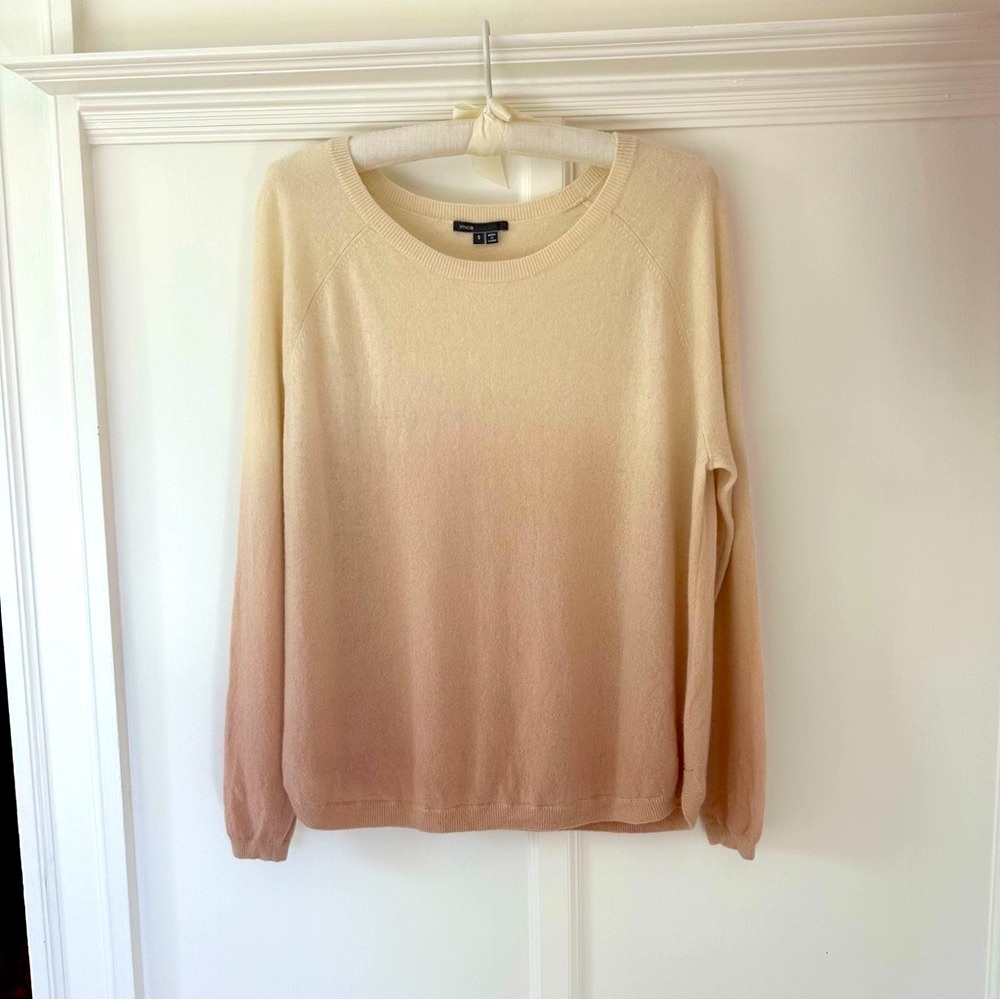 Vince Lightweight Hand Dyed Ombre Cashmere Sweater Size 1